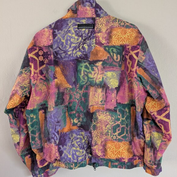 Vintage 90s Abstract Patchwork Forrester's GoreTex Jacket Gorpcore Granola M - Picture 7 of 14